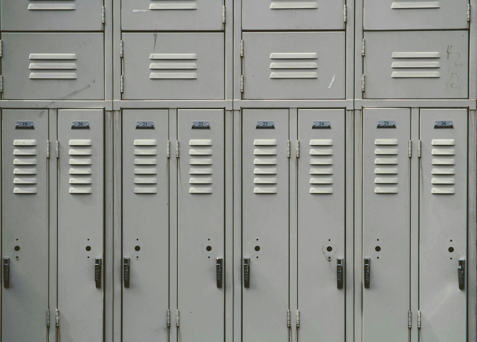 gray metal locker